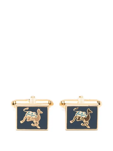 Ferragamo Pre-Owned 1980s camel-motif cufflinks