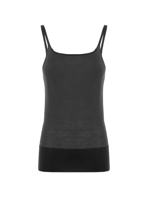 Malo ribbed-trim cashmere tank top