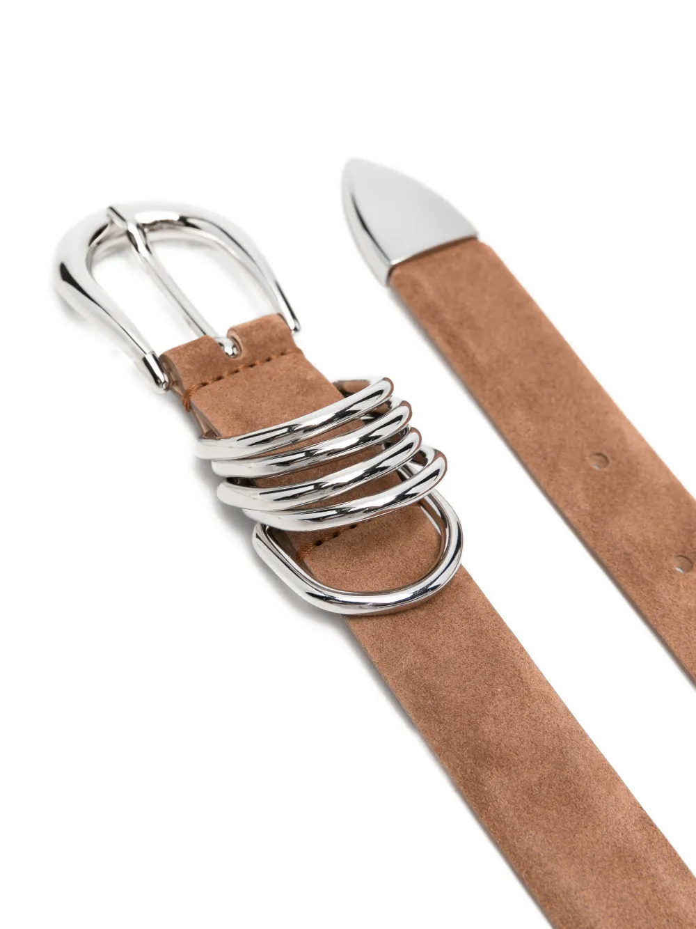  Déhanche Hollyhock Suede Belt - Brown 