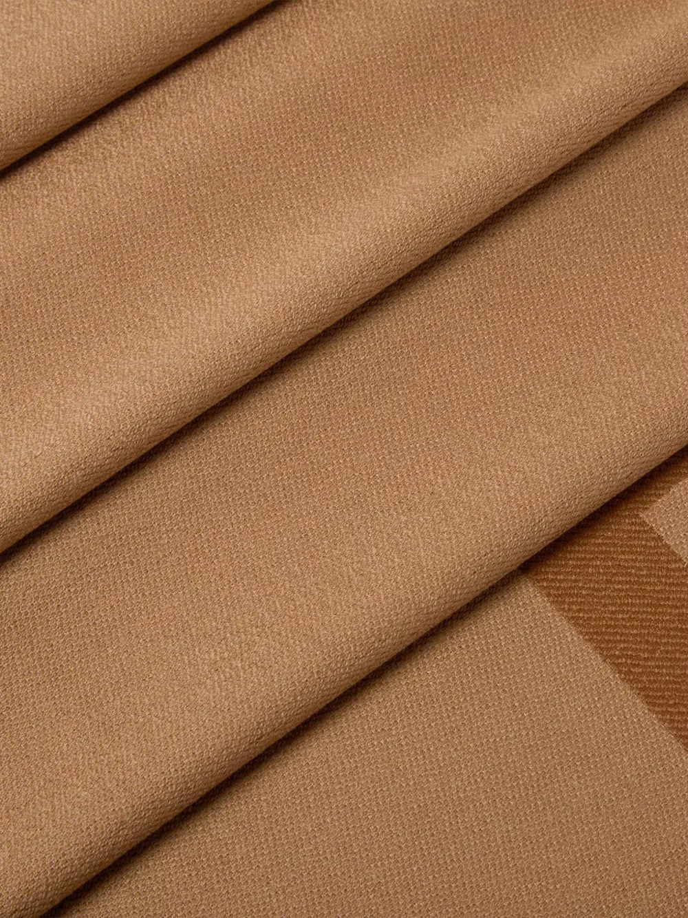 FENDI Sjaal met logodetail en franje Bruin
