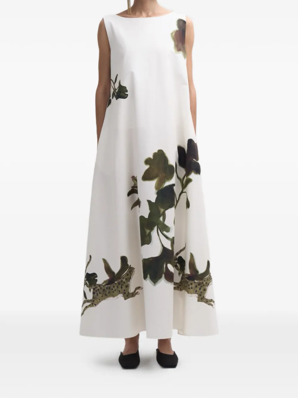 COGO floral-print dress - Bianco