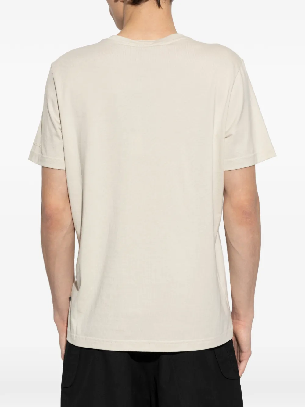 Moose Knuckles T-shirt met zak en logo Beige