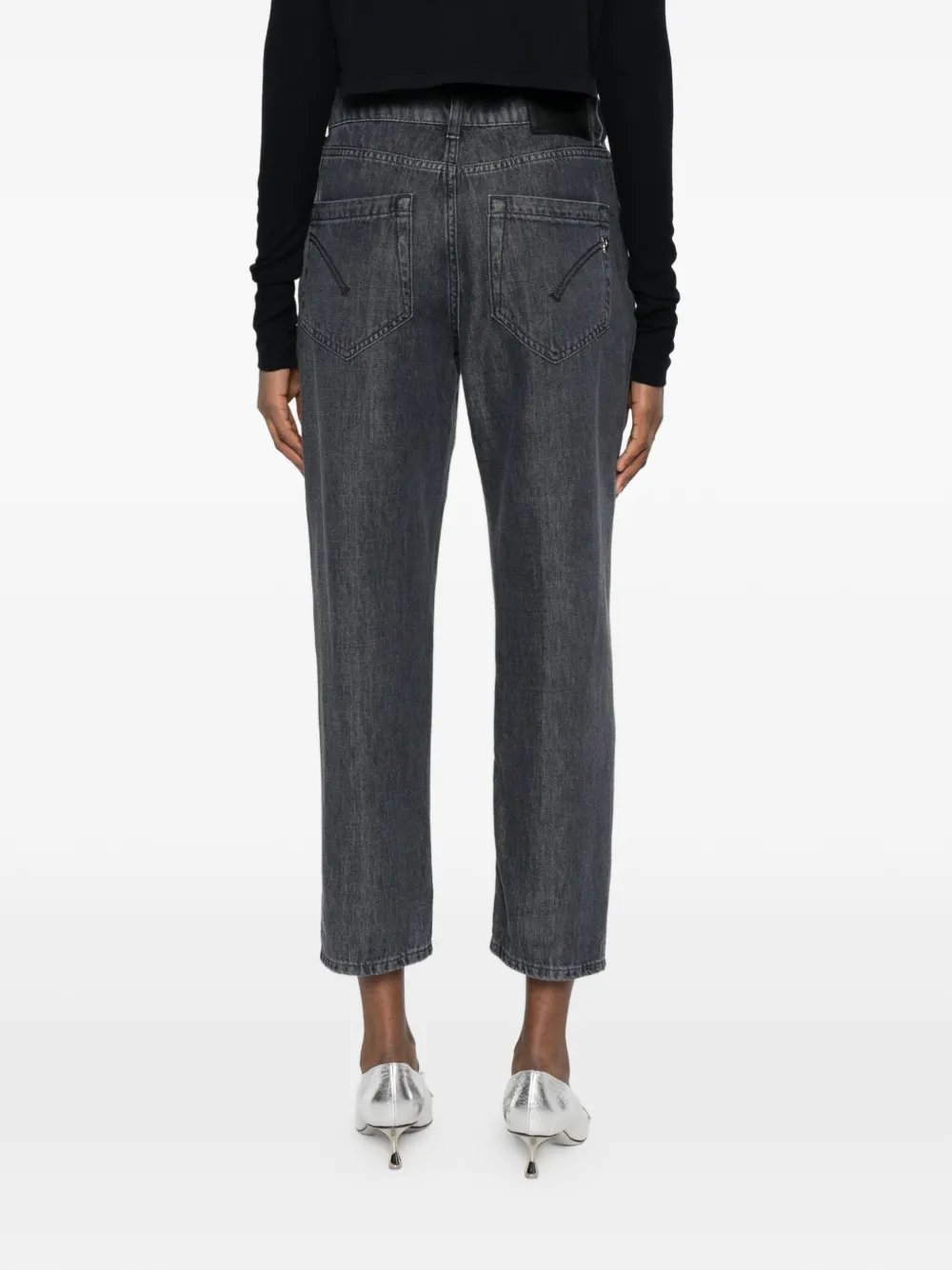 DONDUP Koons katoenen denim jeans met knoop Grijs