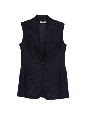 Brunello Cucinelli スパンコール シルクベスト | シルバートーン