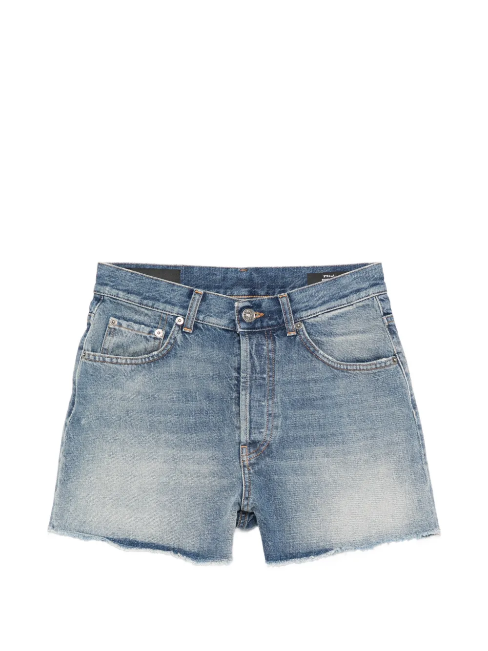 DONDUP frayed denim shorts - Blu