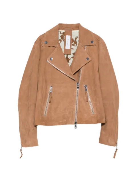 BULLY zip lambskin jacket