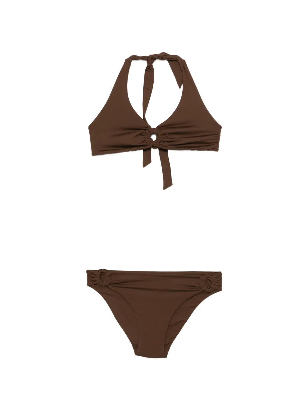 Fisico knot bikini - Marrone