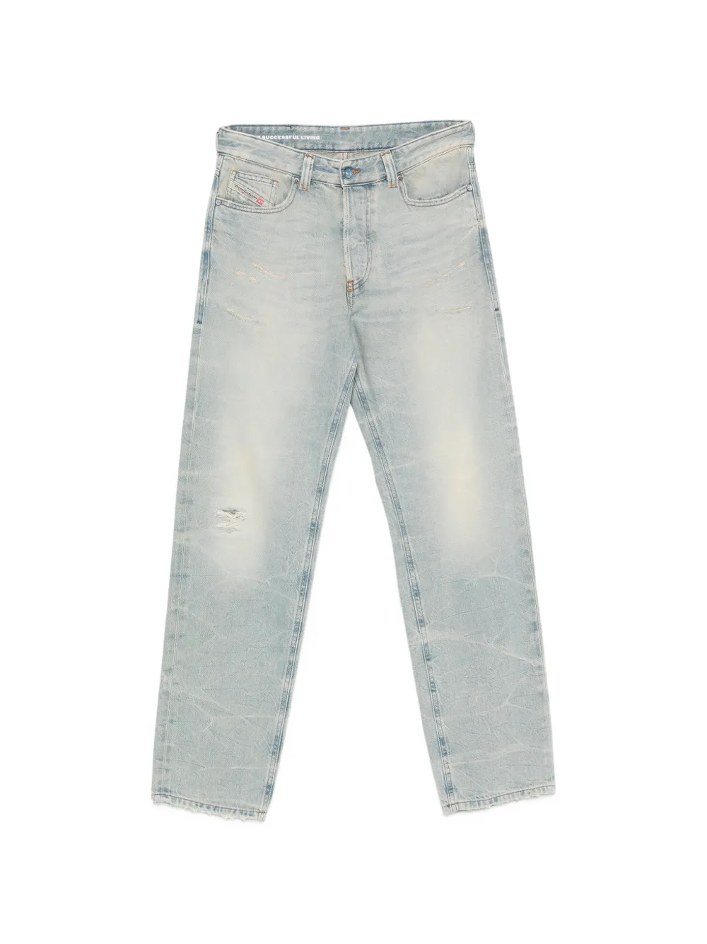 Diesel distressed five-pockets denim jeans - Blu