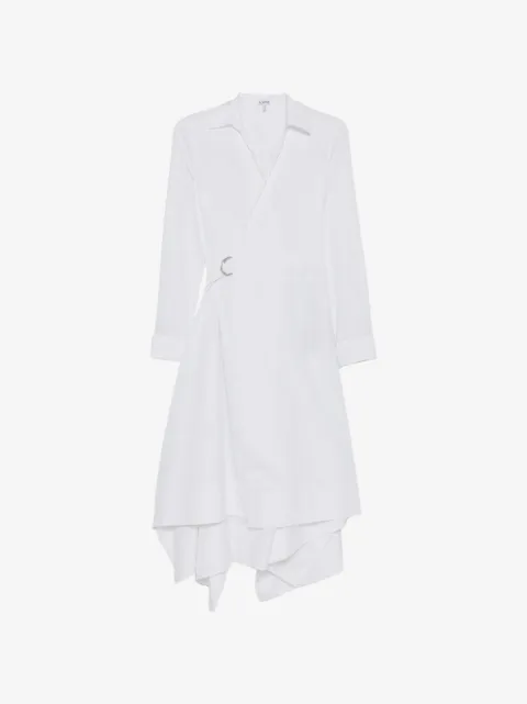 LOEWE Abito midi con scollo a V