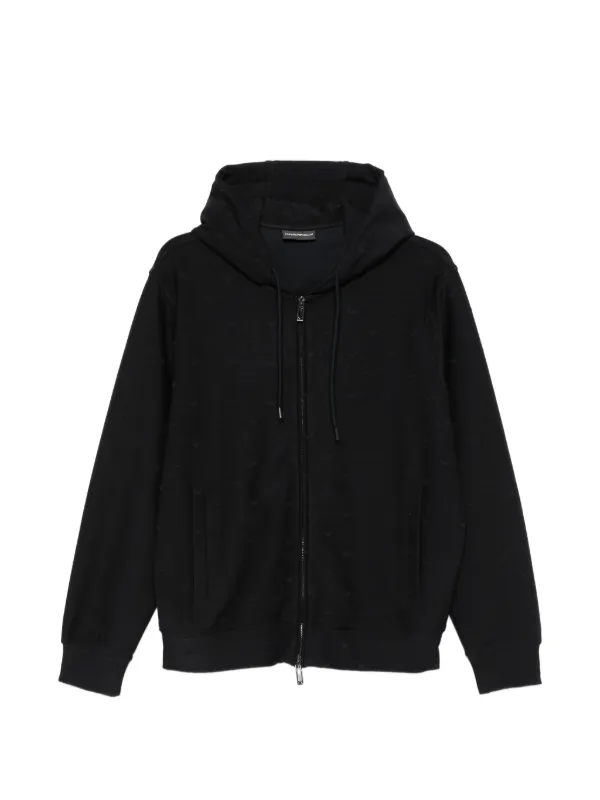 Emporio Armani ジップアップ パーカー | ブルー | FARFETCH JP