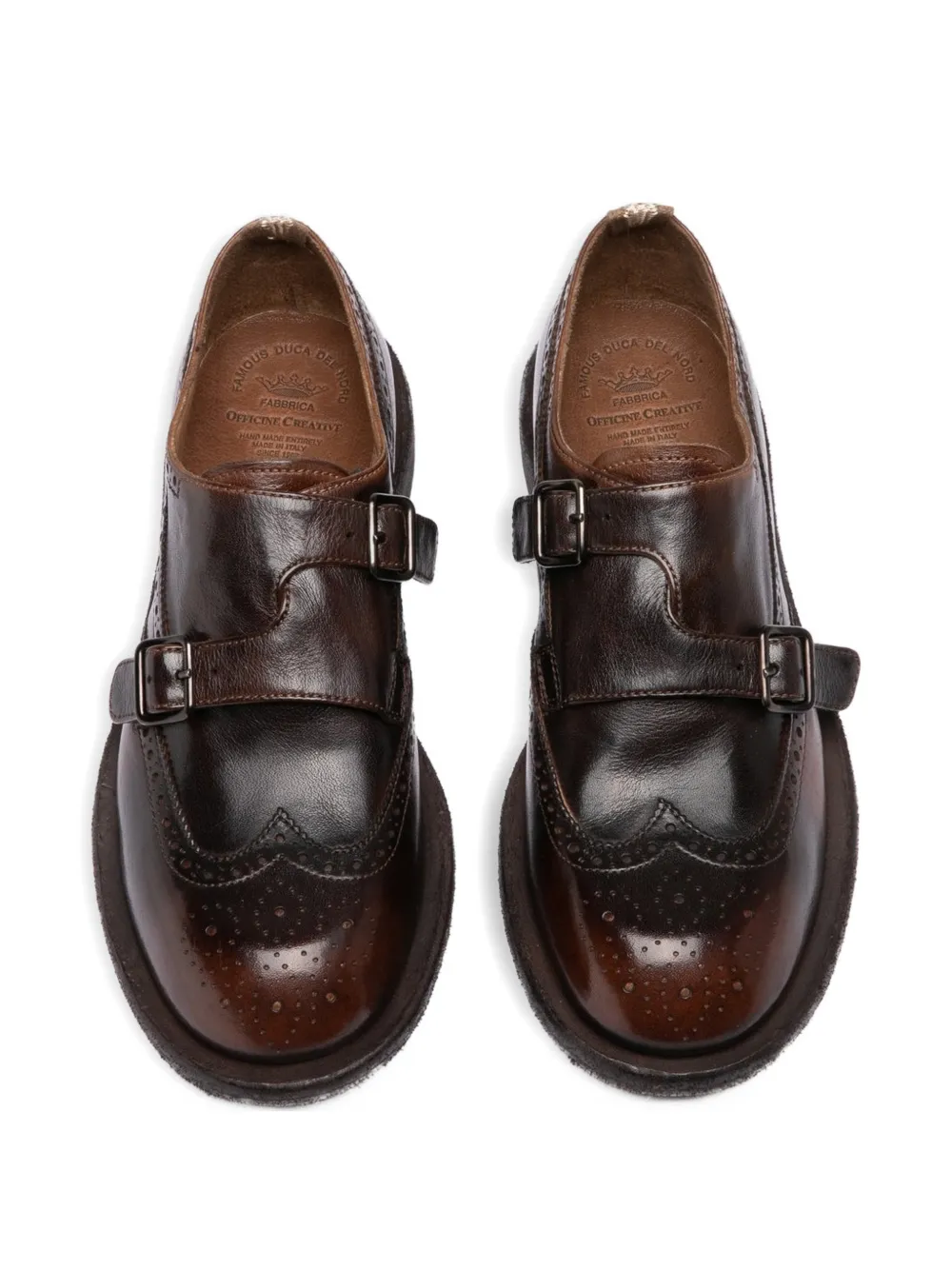 Officine Creative Rugged 112 derby schoenen Bruin