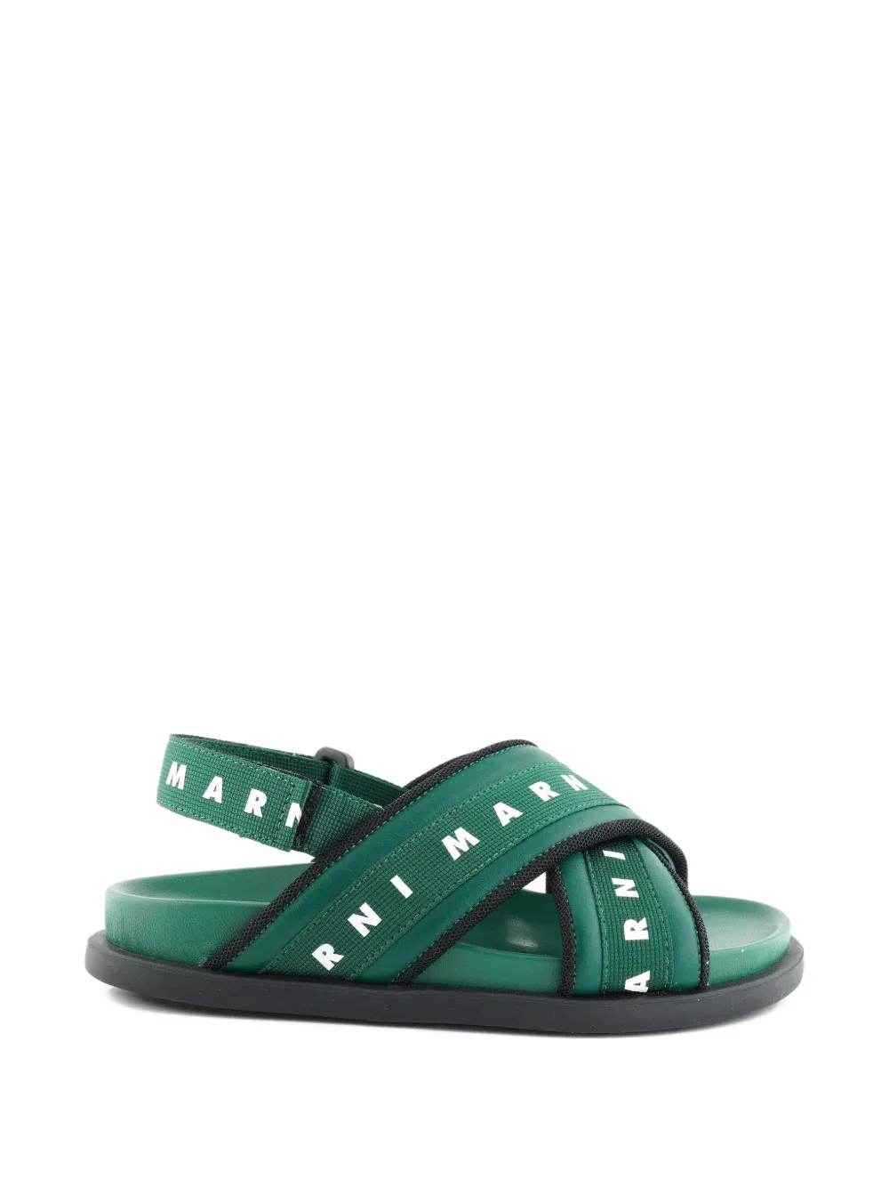 Marni Kids Sandalen met logobandje Groen