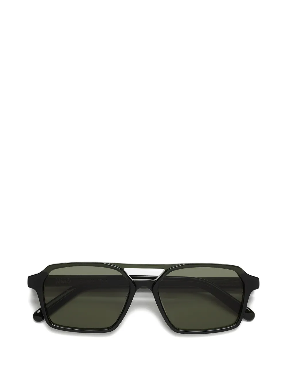 MM6 Maison Margiela black sunglasses - Verde