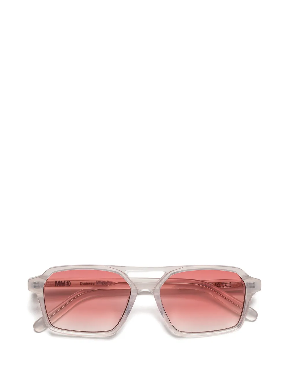 MM6 Maison Margiela geometric-frame sunglasses - Bianco