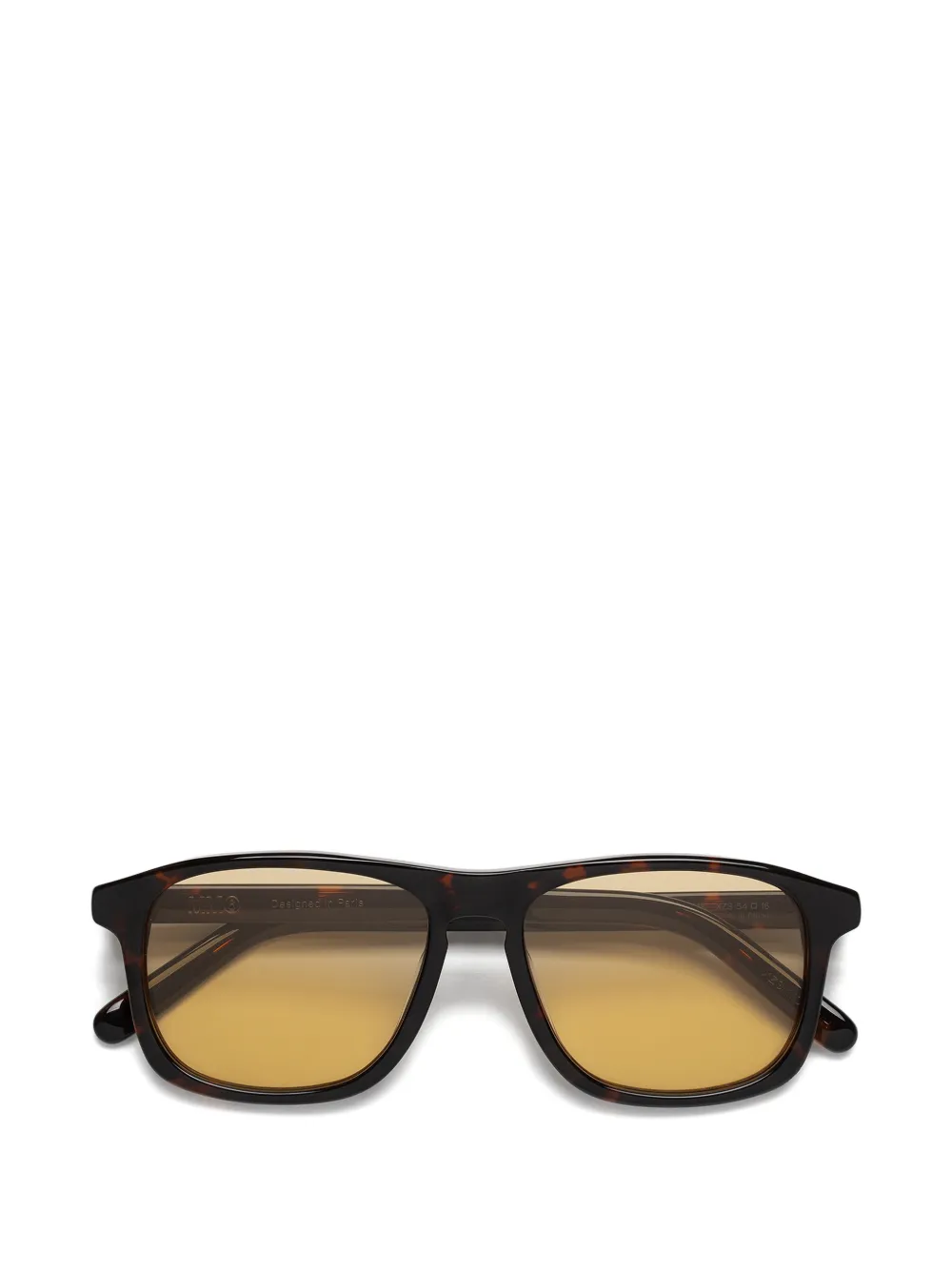 MM6 Maison Margiela Zonnebril met vierkant montuur Bruin