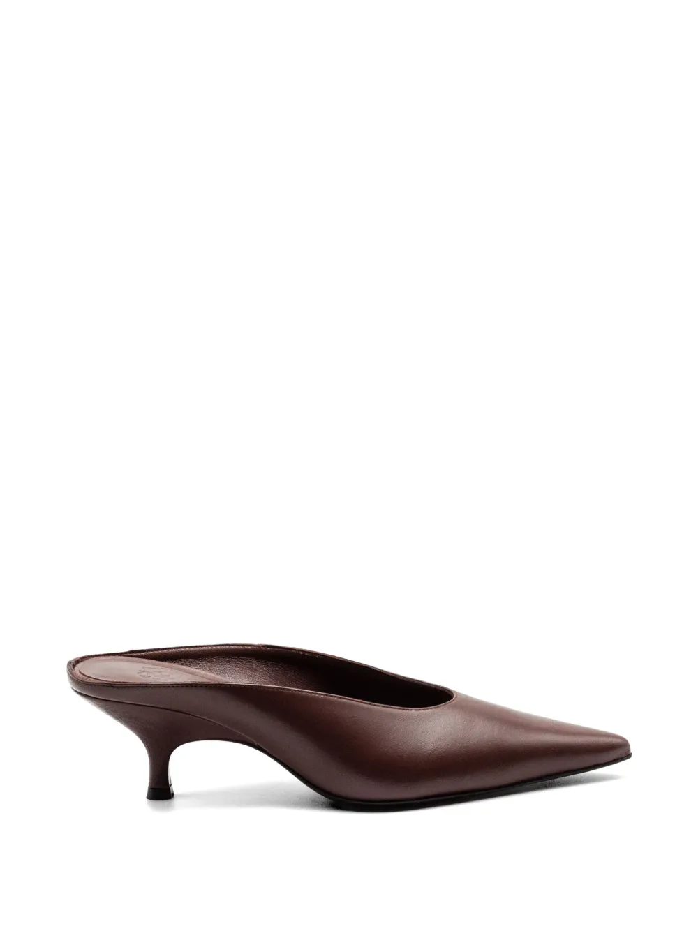 GIABORGHINI Sabrina pointed-toe mules - Marrone