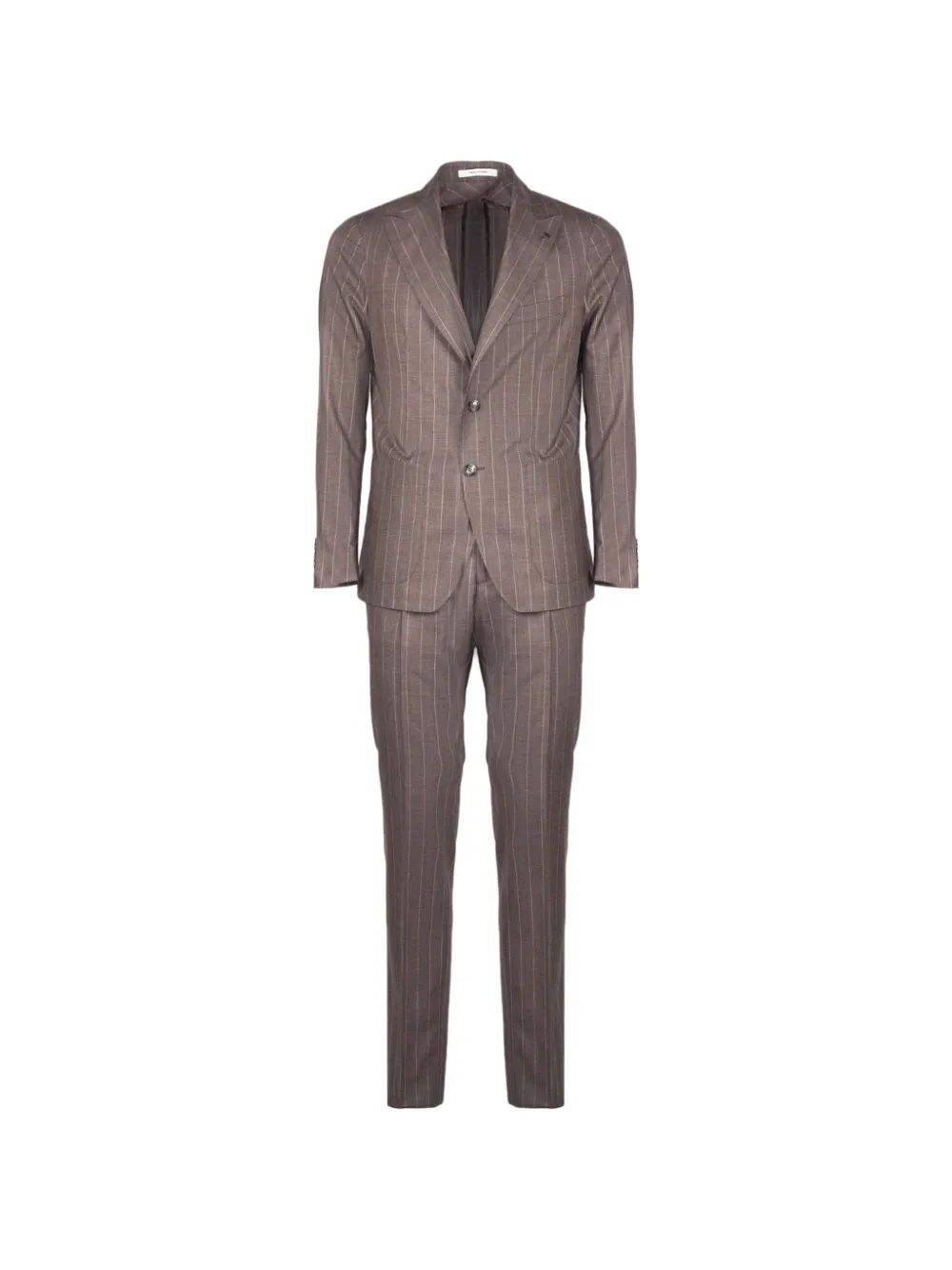 Tagliatore pinstripe virgin wool suit - Marrone