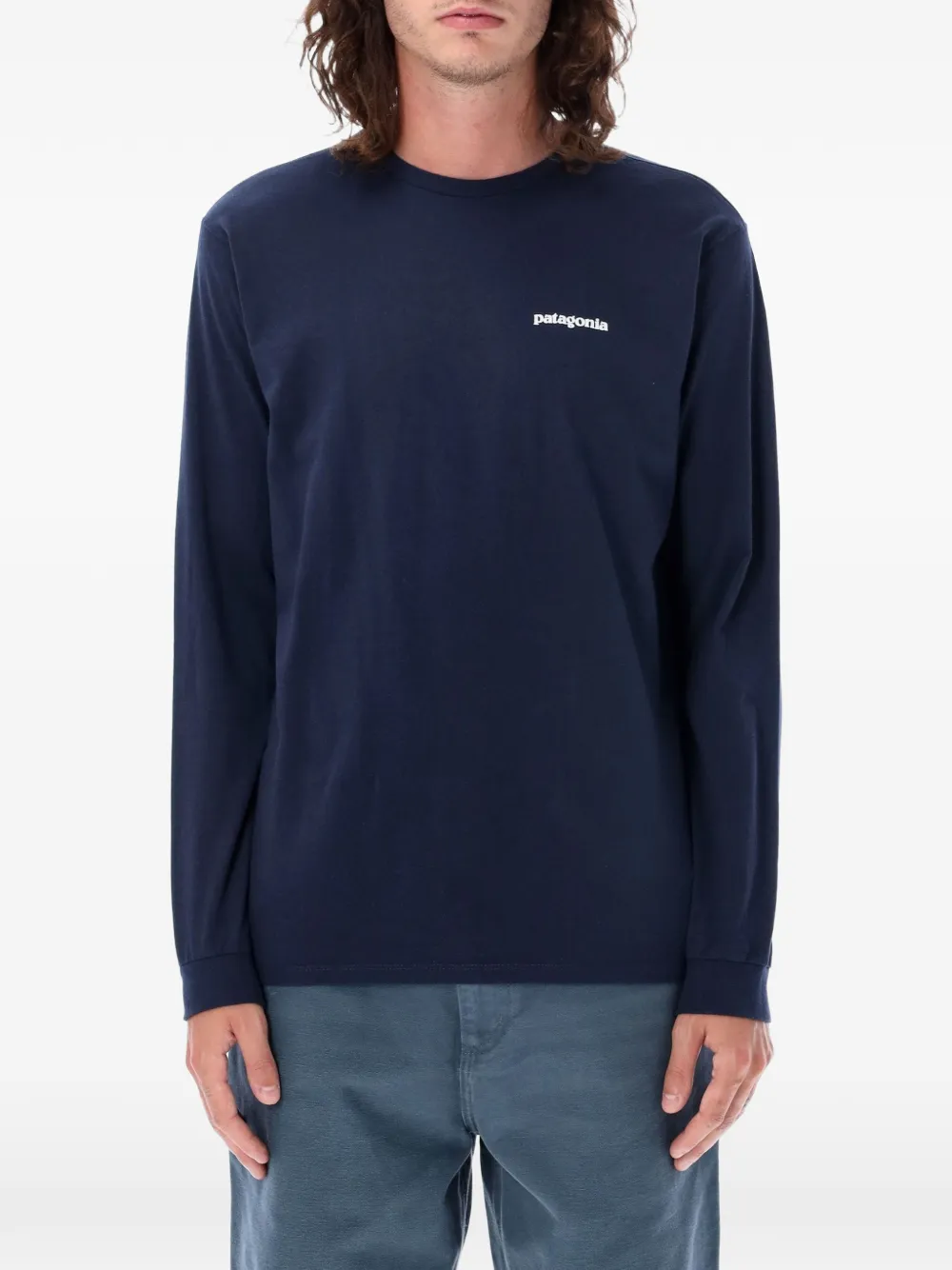 Patagonia P-6 Logo Responsibili long-sleeve graphic-print T-shirt - Blu