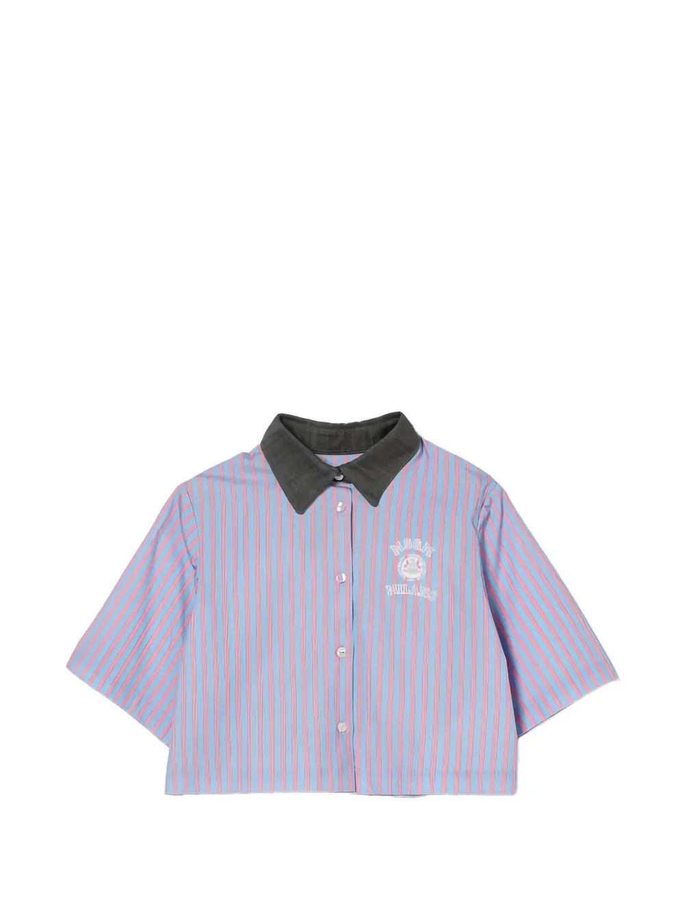 MSGM Kids striped shirt - Blu