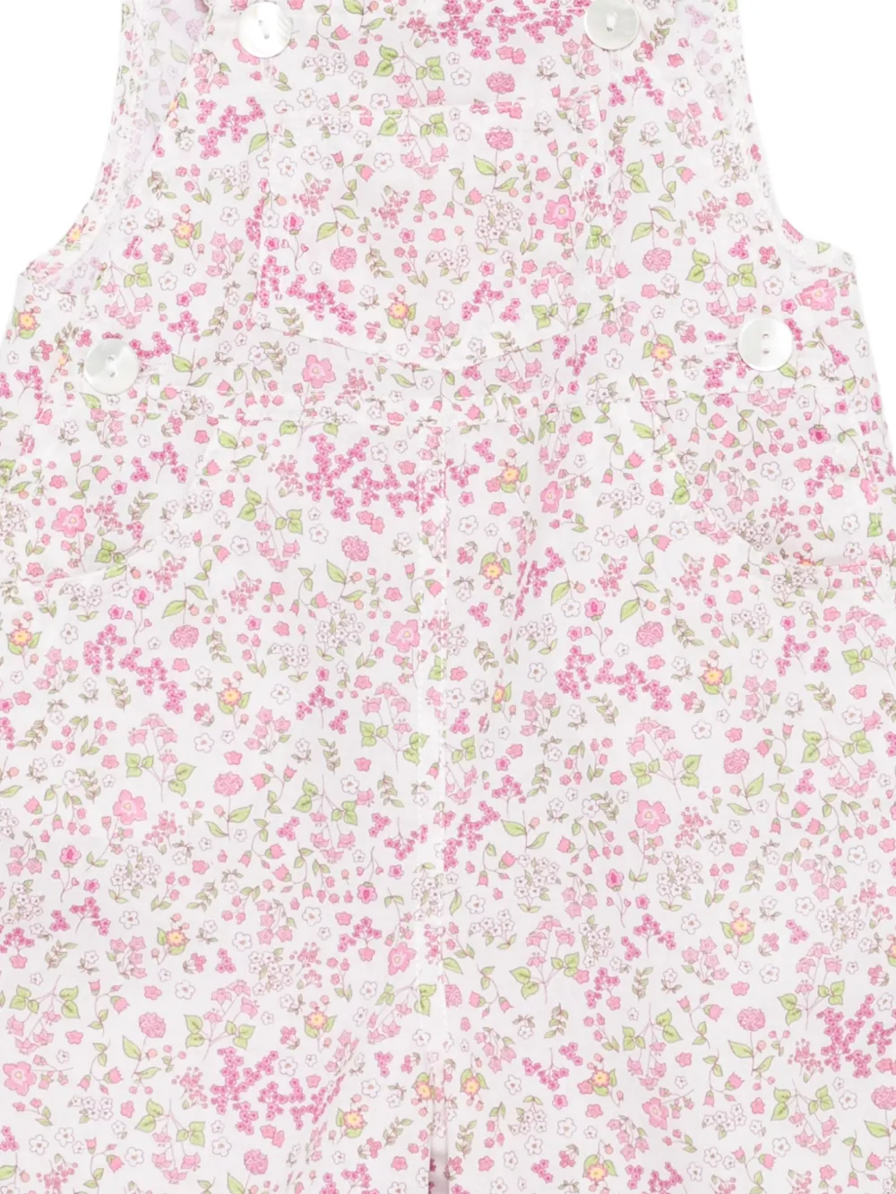  Siola Floral-print Dungarees - Neutrals 