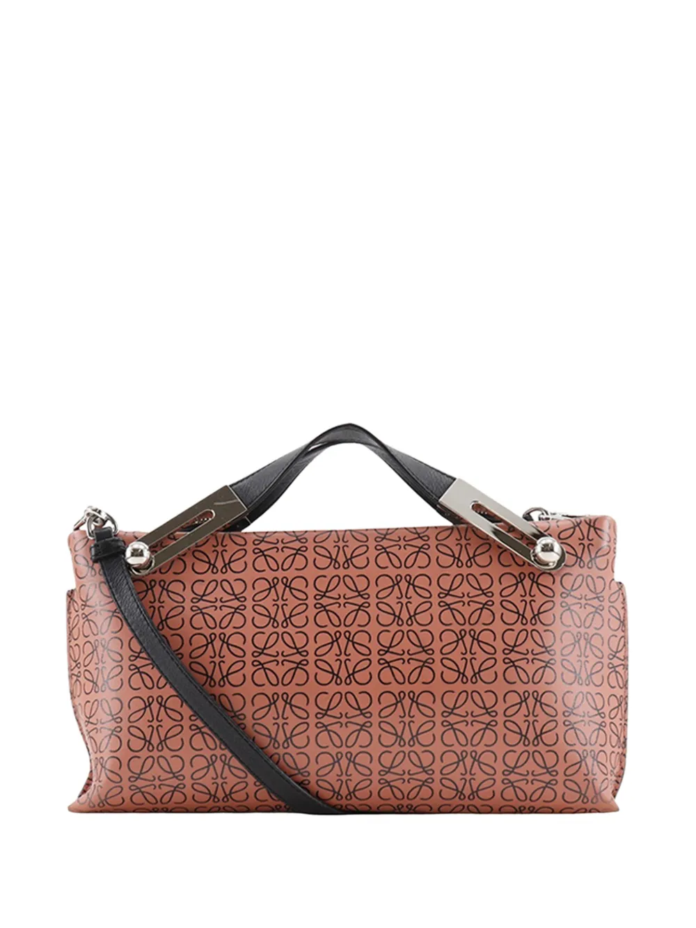 Loewe Pre-Owned 2010-2025 Small Repeat Anagram Leather Missy satchel - Rosa