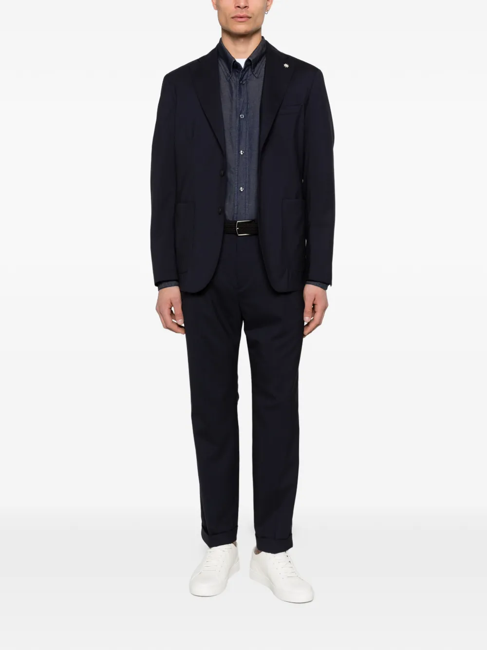 Emporio Armani Overhemd Blauw