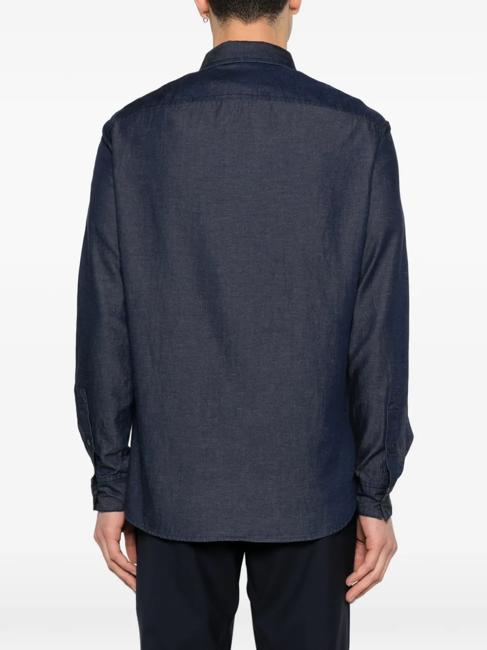 Emporio Armani Overhemd Blauw