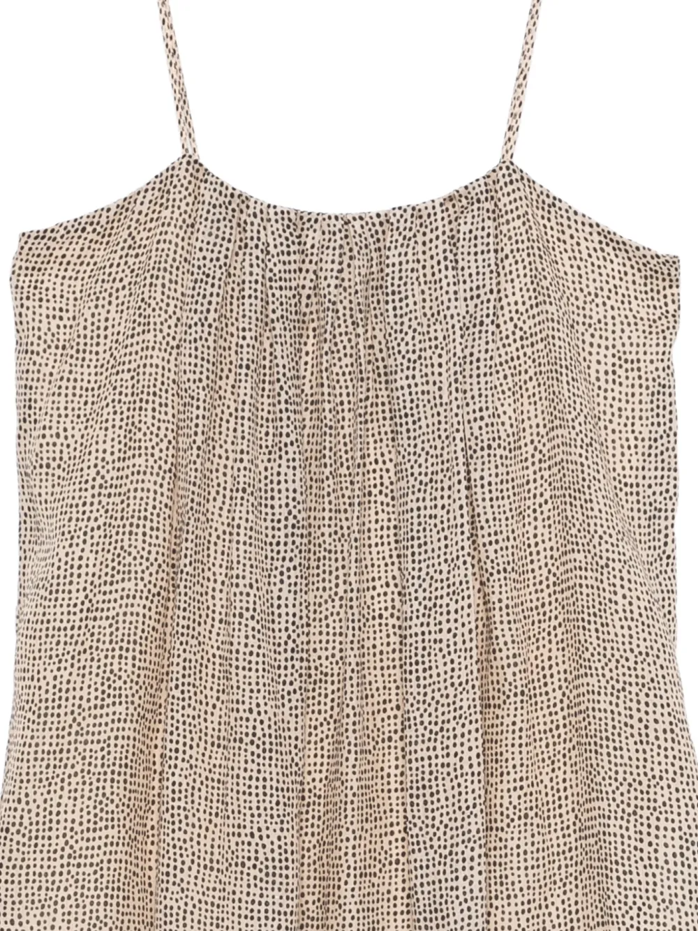  Alysi Dotted Ramie Midi Dress - Neutrals 