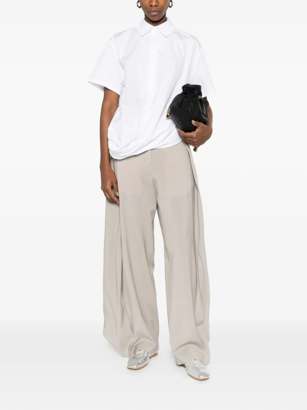  Loewe Twisted Button-fastening Shirt - White 