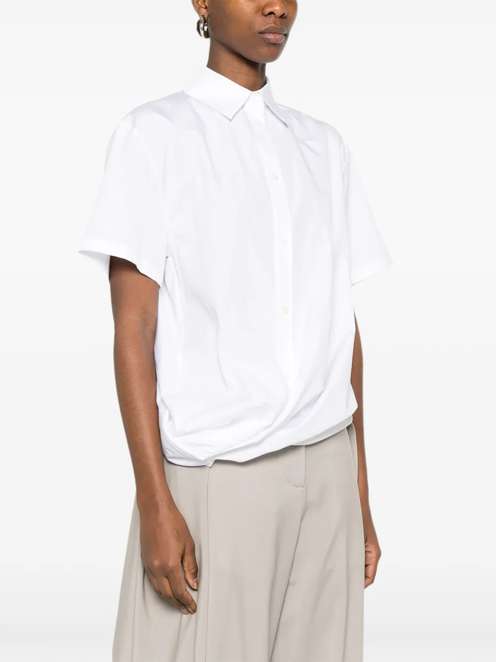  Loewe Twisted Button-fastening Shirt - White 