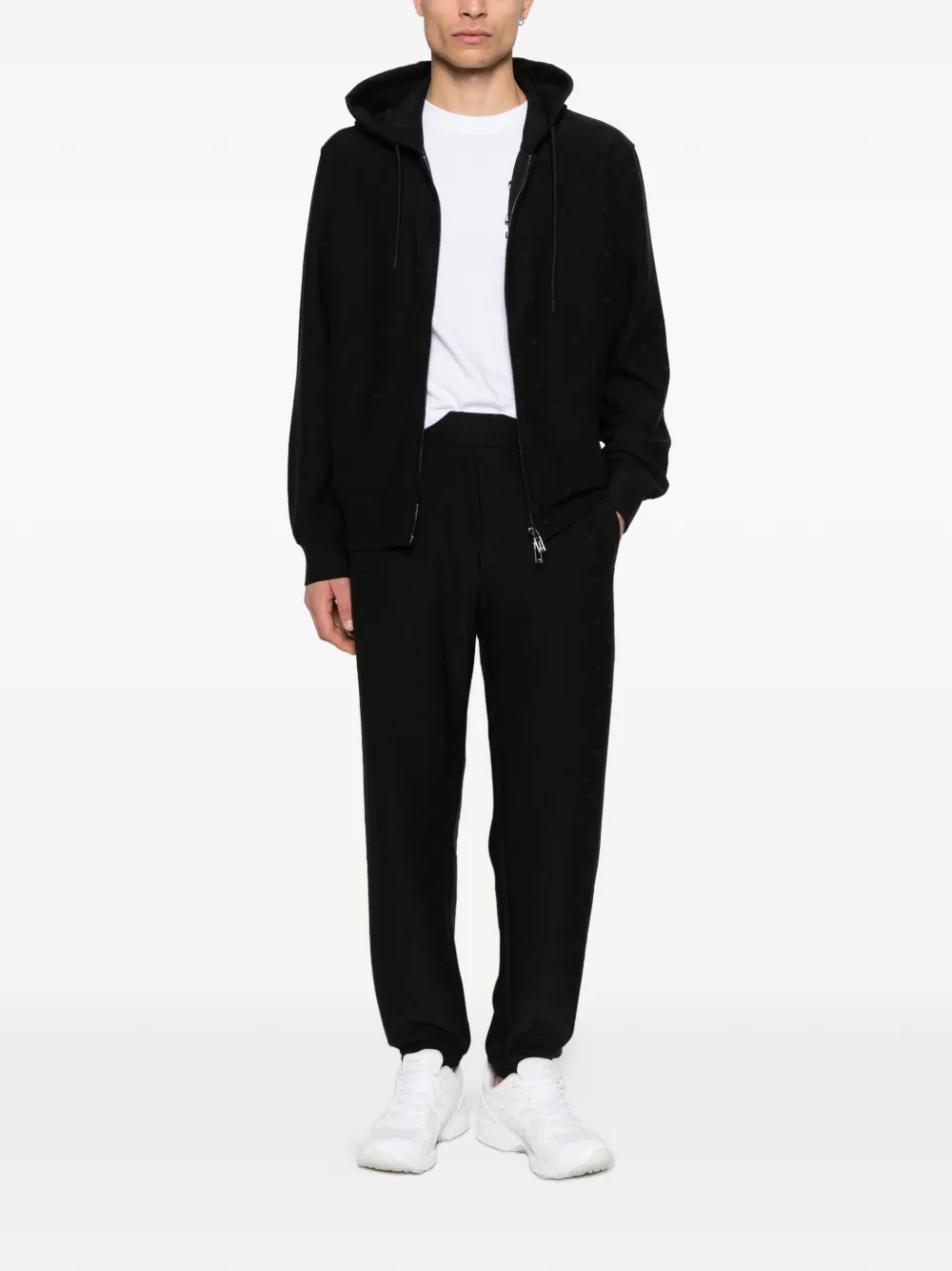 Emporio Armani Trainingsbroek met patroon Zwart