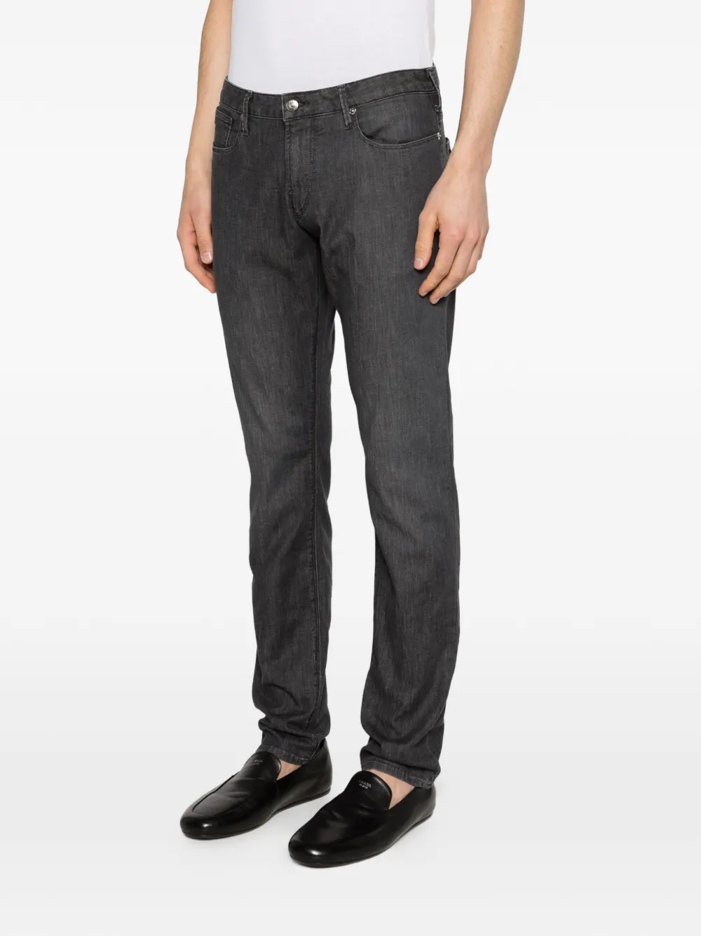 Emporio Armani Jeans met logoplakkaat Grijs