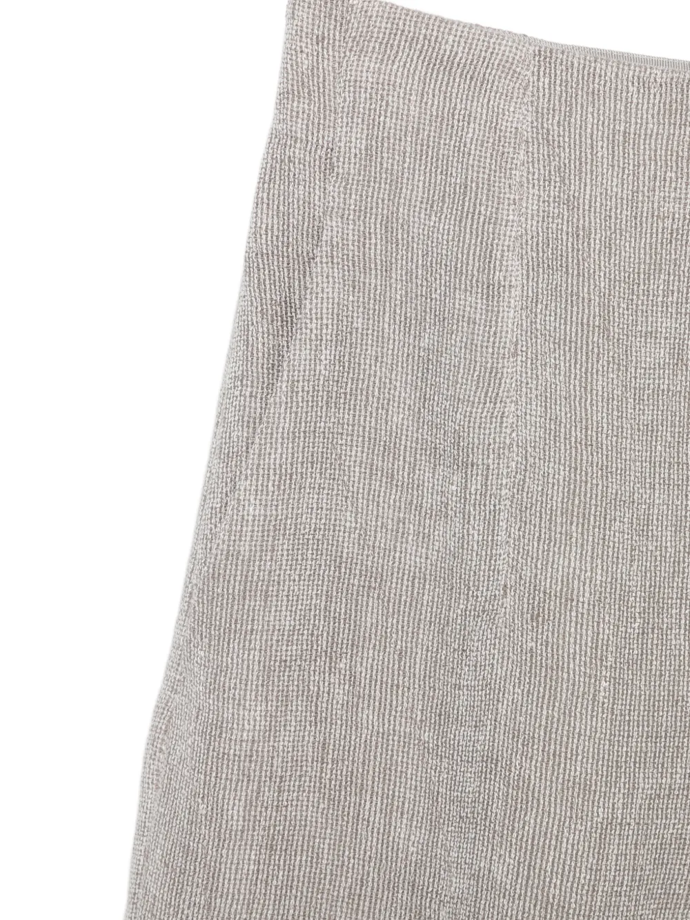 Emporio Armani Broek met ritssluiting en wijde pijpen Grijs