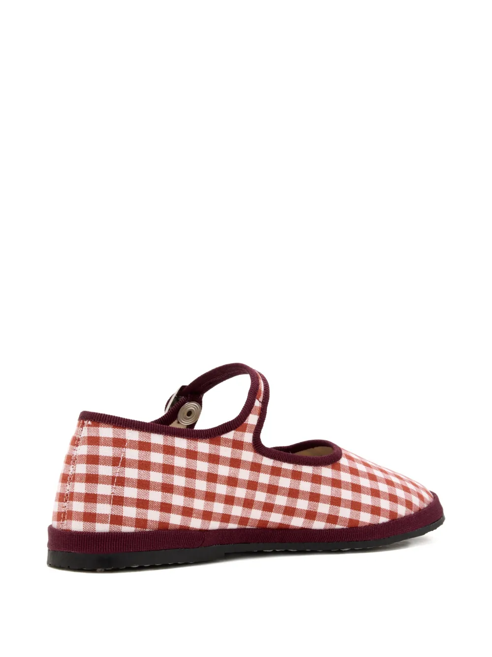 CAPULETTE Geruite ballerina's met gesp Rood