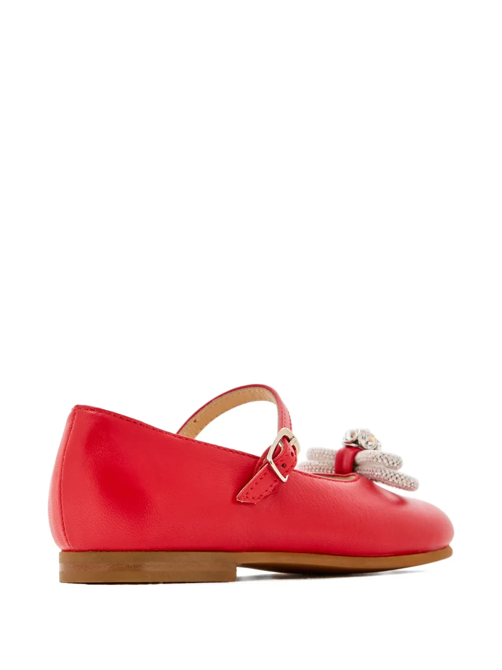 MACH & MACH bow-embellished ballerinas Rood