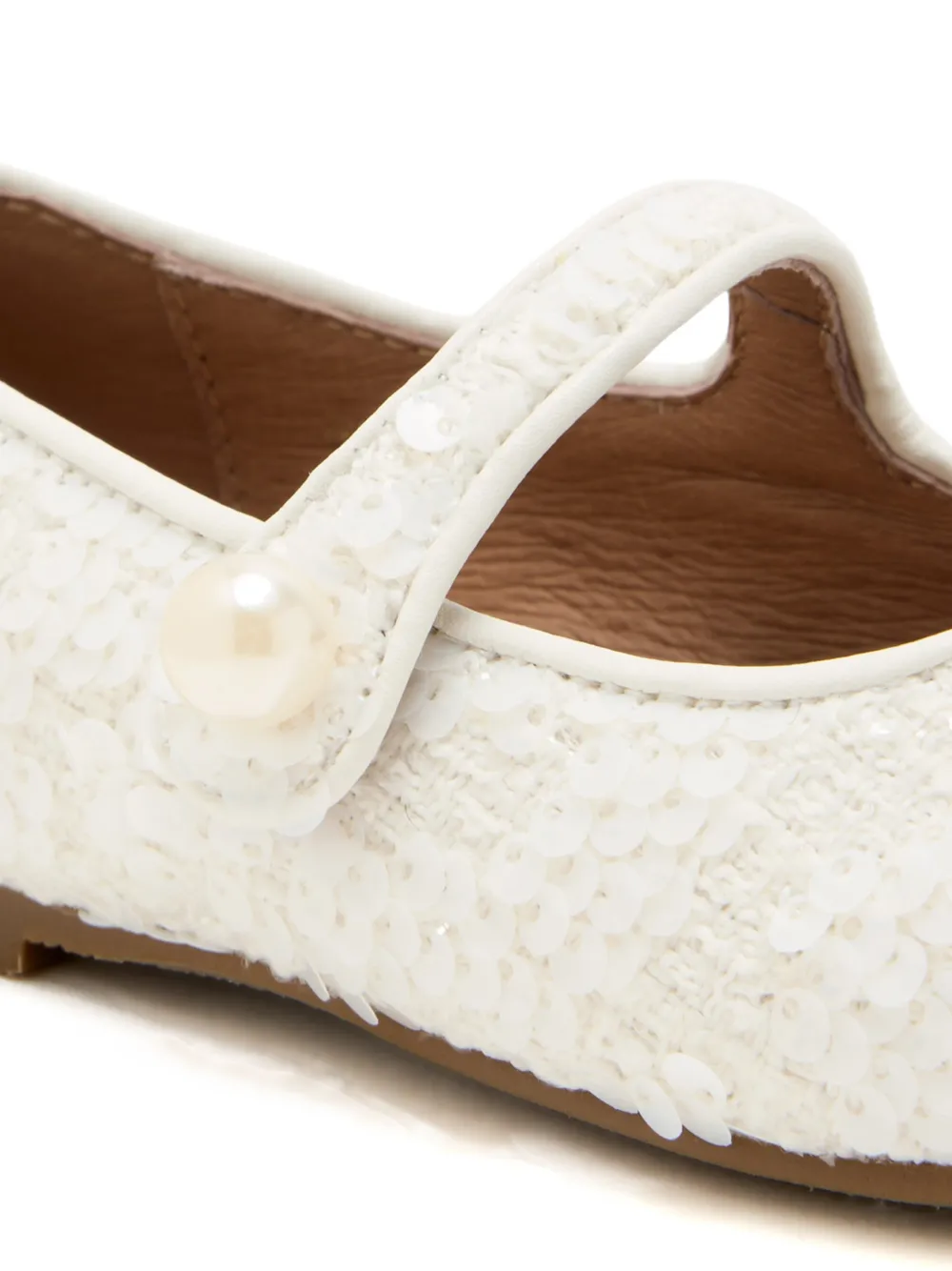 Age of Innocence Sandalen met pailletten Wit