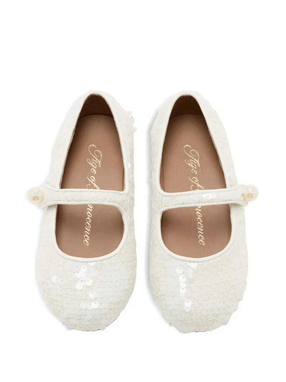 Age of Innocence Sandalen met pailletten Wit