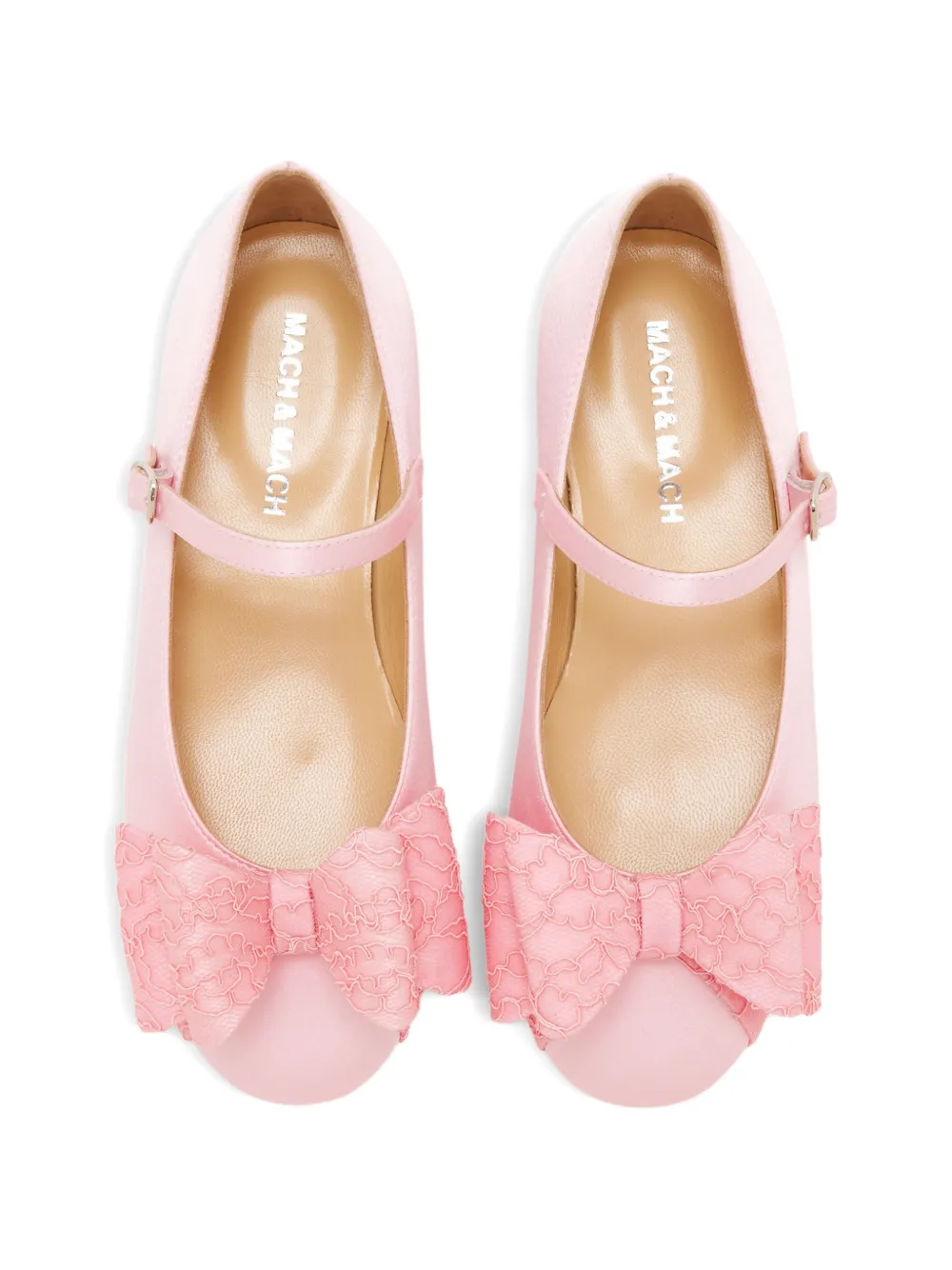 MACH & MACH Cadeau ballerinas Roze