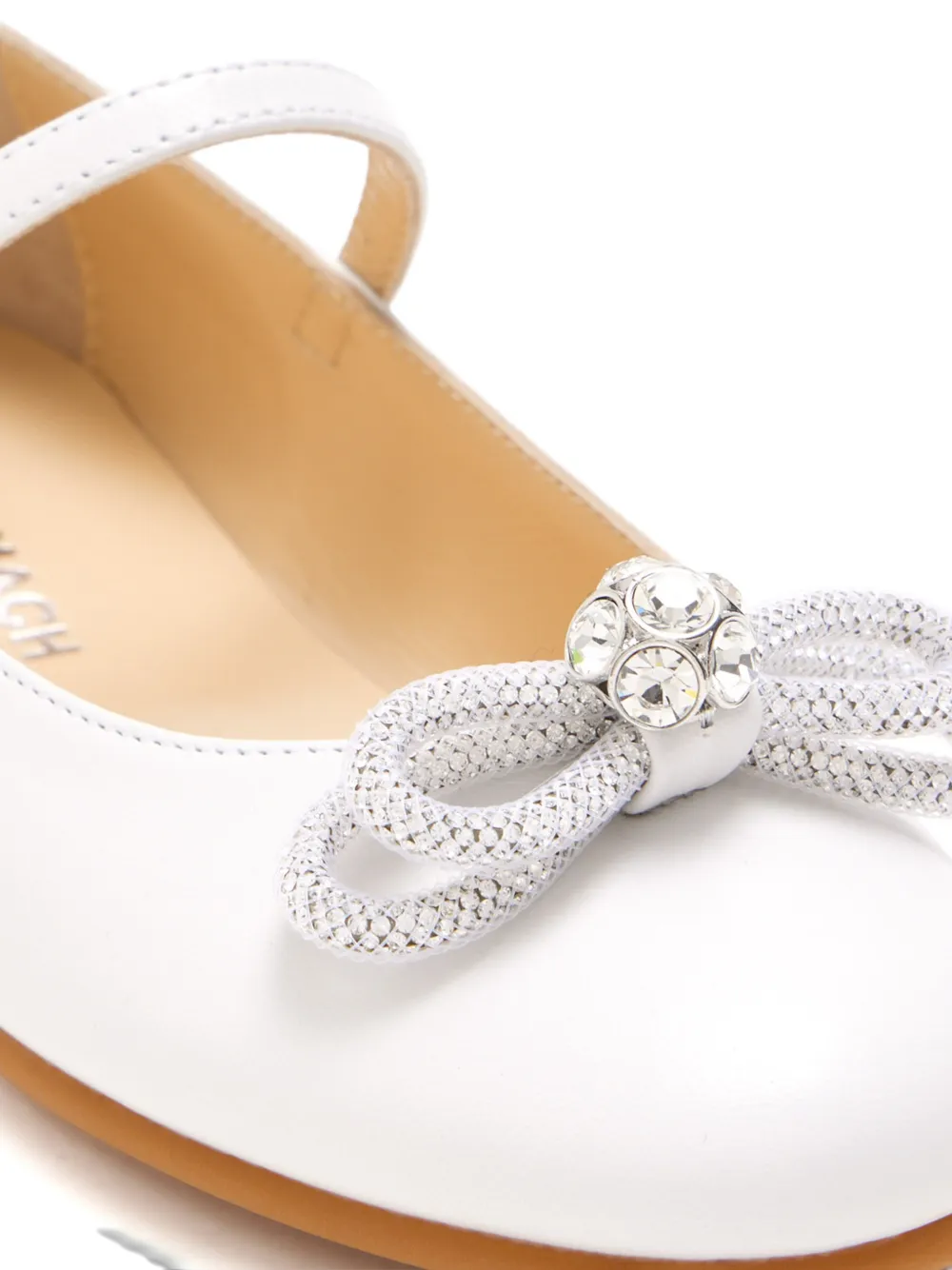 MACH & MACH double bow ballerina Wit