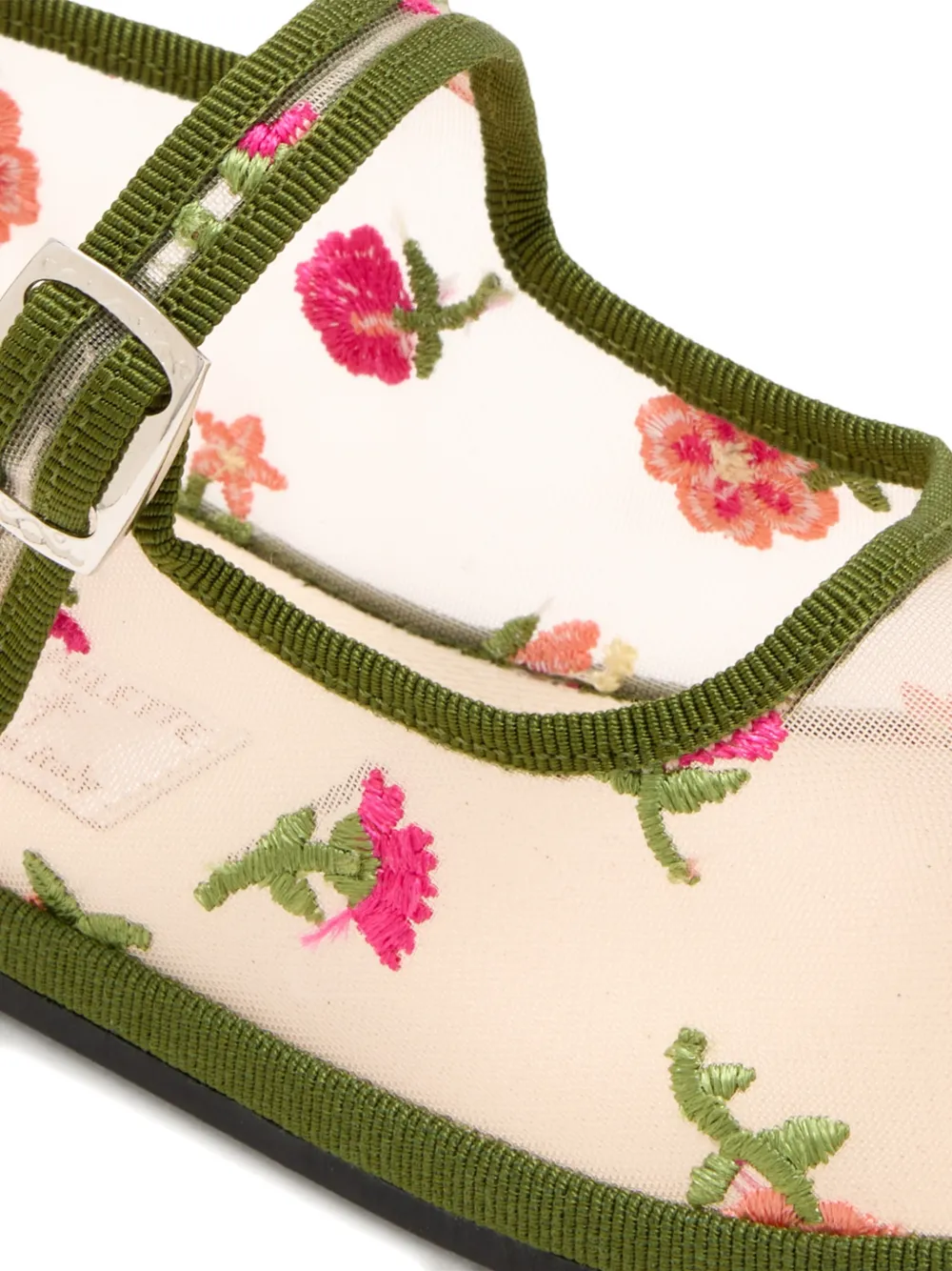 CAPULETTE Ballerina's met bloemengesp Beige