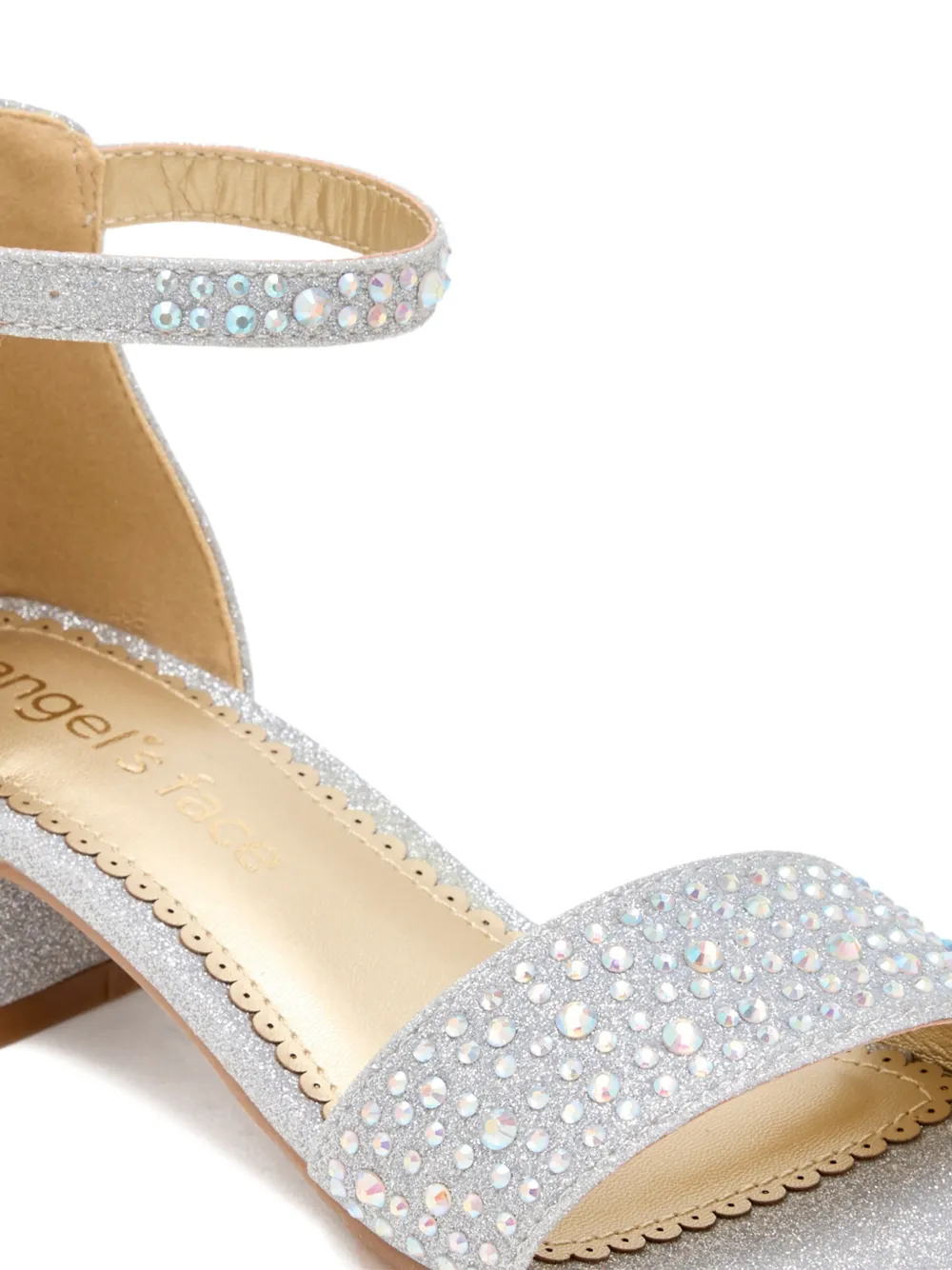 Angel's Face Erin sandalen verfraaid met hartgesp Zilver