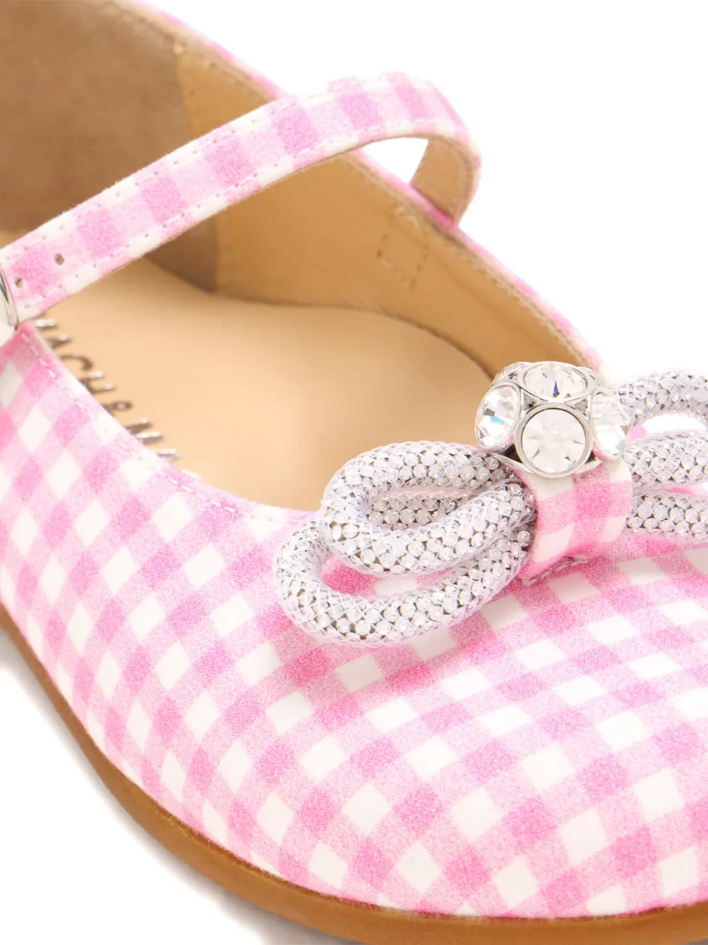 MACH & MACH double bow ballerina Roze