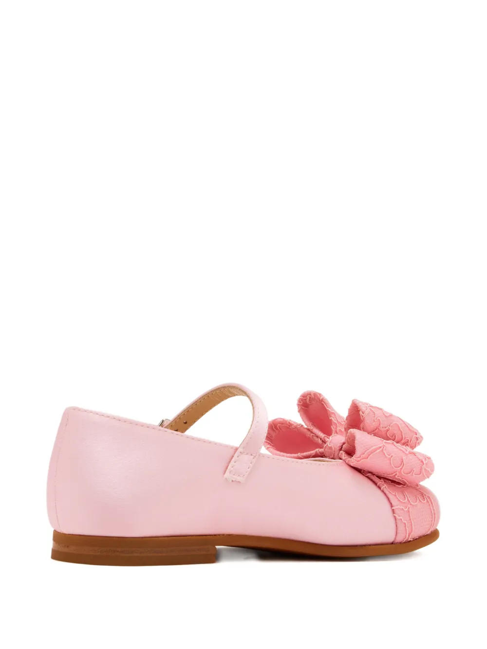 MACH & MACH Cadeau lace-bow ballet flats Roze