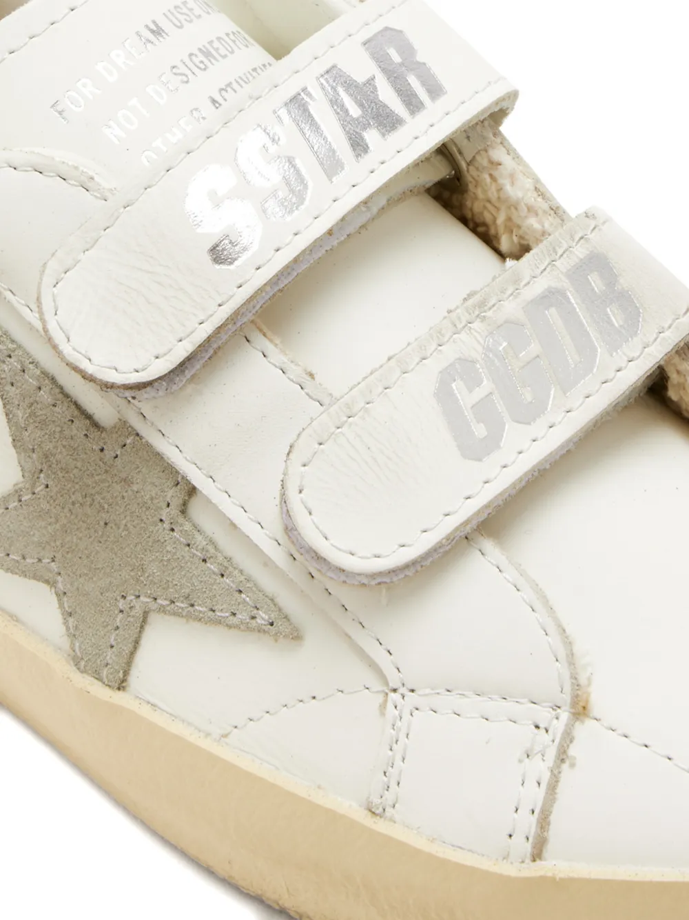 Golden Goose Kids star-detail touch-strap sneakers Wit