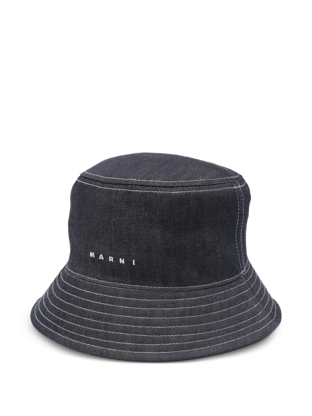Marni Kids stitched bucket hat - Blu