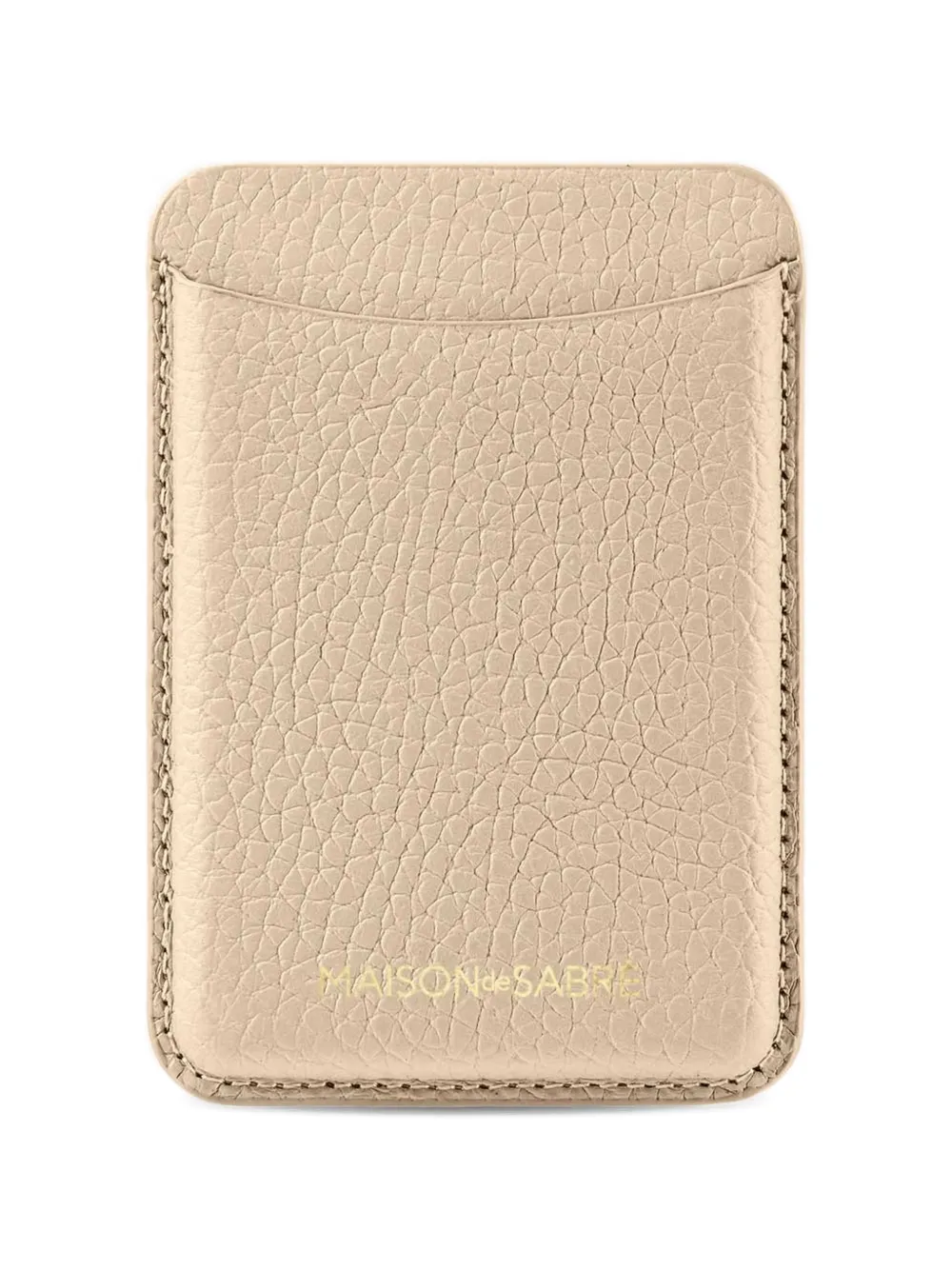 MAISON de SABRÉ leather MagSafe wallet - Toni neutri