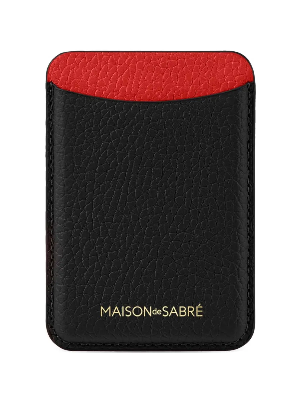 MAISON de SABRÉ dual-tone leather MagSafe wallet - Nero