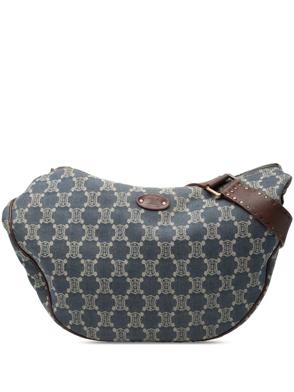 Celine Pre-Owned 20th Century Macadam Denim crossbody bag - Blu