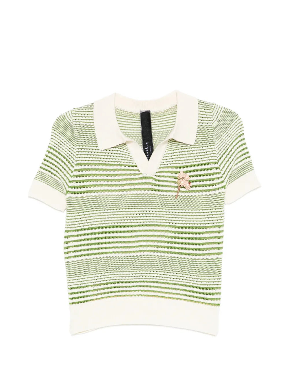 Ka Wa Key Grandma's Bloom hand-crocheted T-shirt - Verde