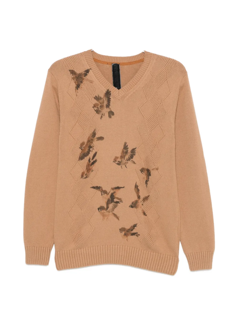 Ka Wa Key V-neck diamond sweater - Toni neutri
